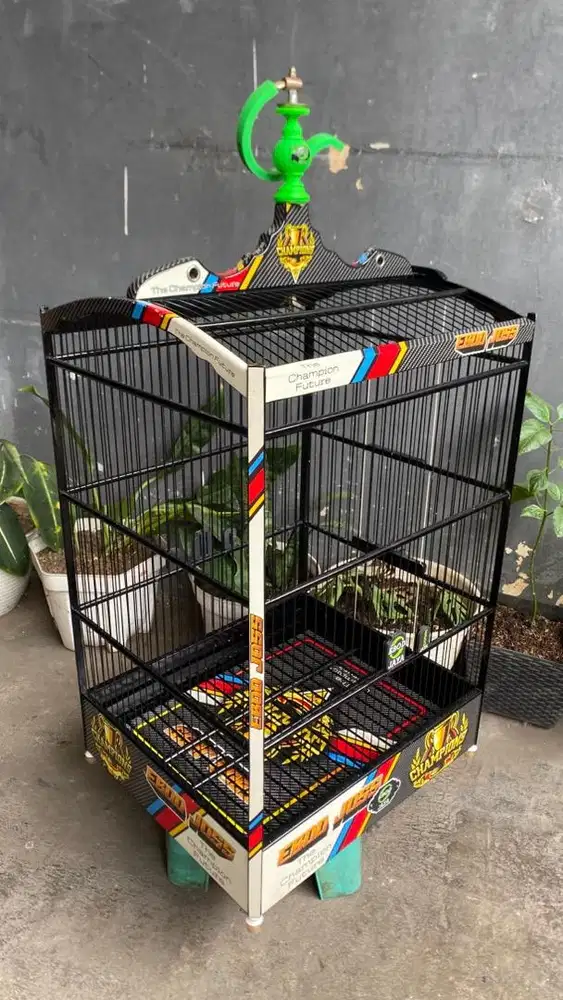 Sangkar Burung Ebod Decal No 2 Ruji Fiber