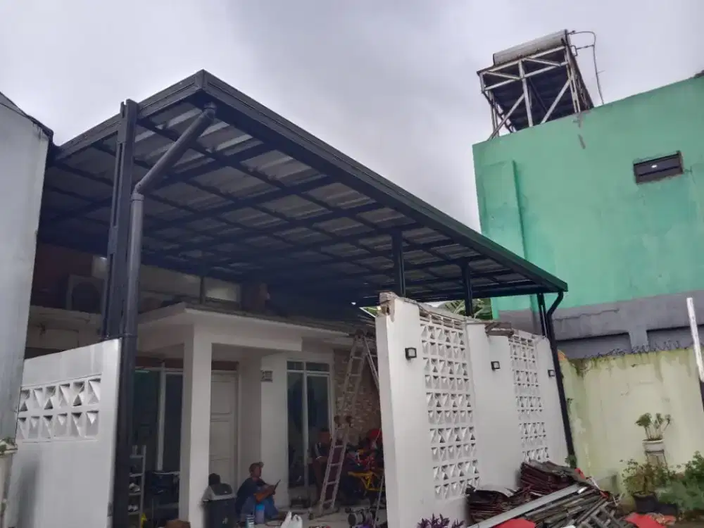 Kanopi bajaringan di cat