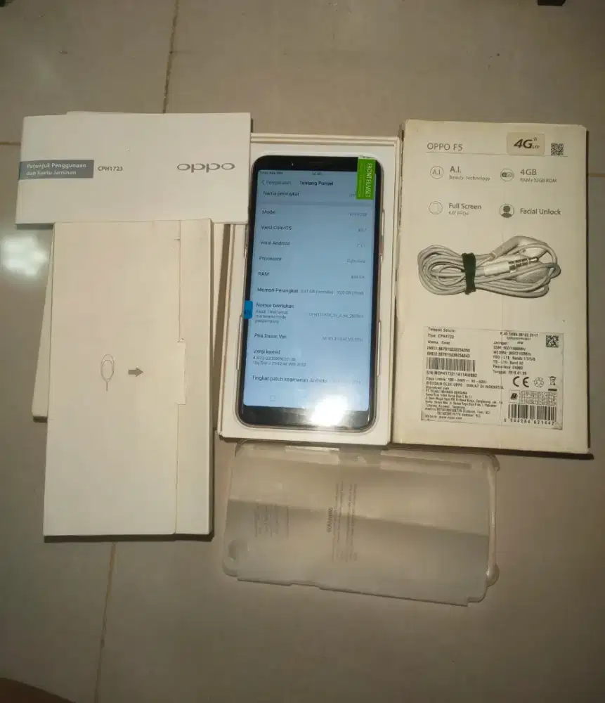hp  oppo f5 4gb/32gb