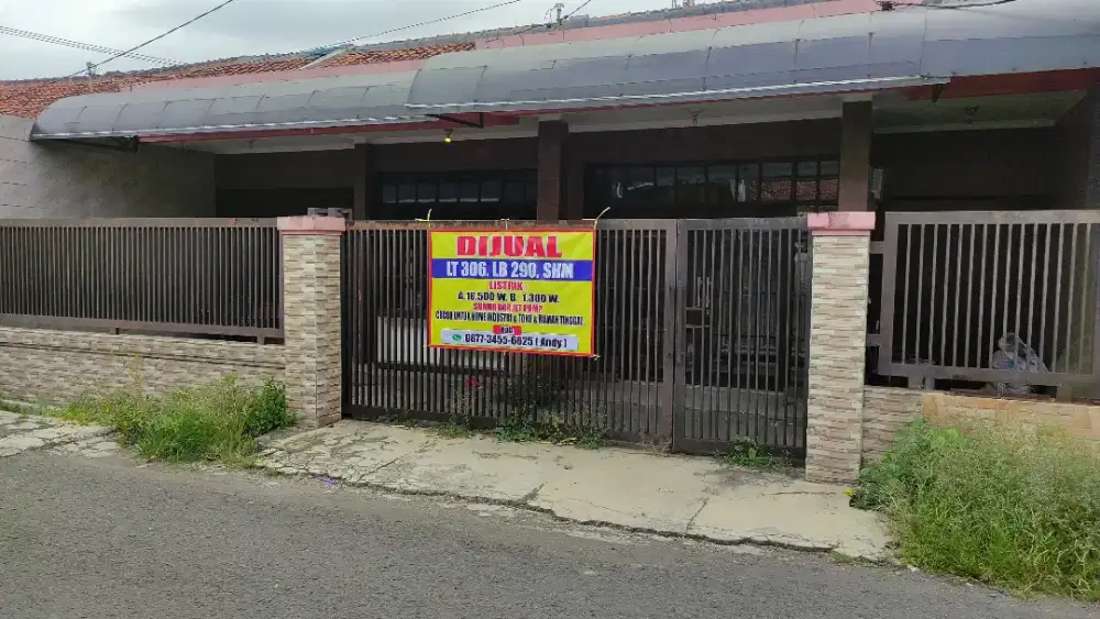 Di Jual Rumah & Tempat Usaha Siap Pakai! Listrik 16500W, LT 306m, SHM