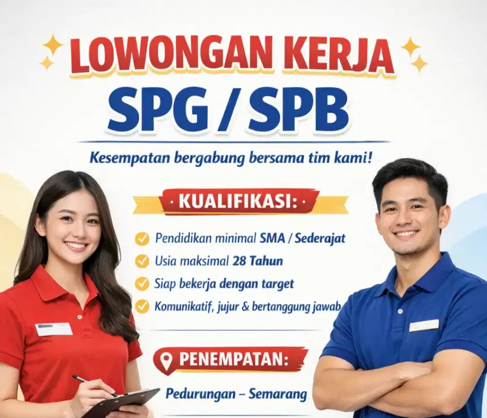 Lowongan kerja SPG - SPB