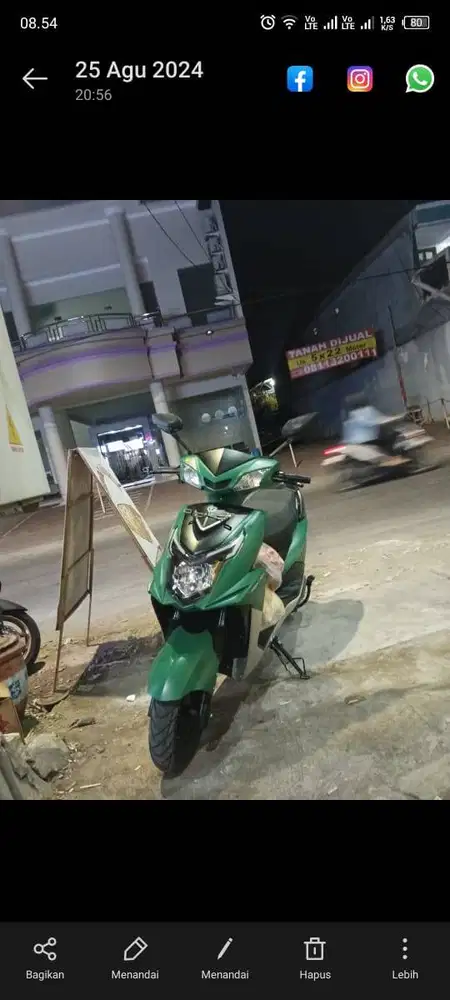 Sepeda motor listrik tanpa baterai