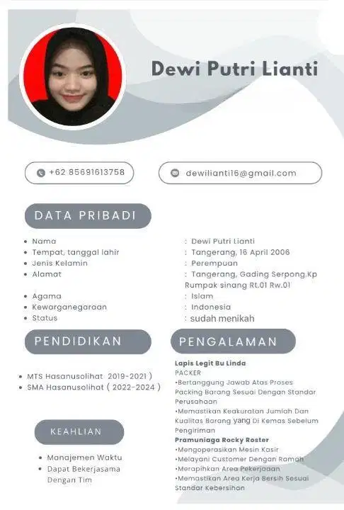 butuh lowongan untk mencari pengalaman baru