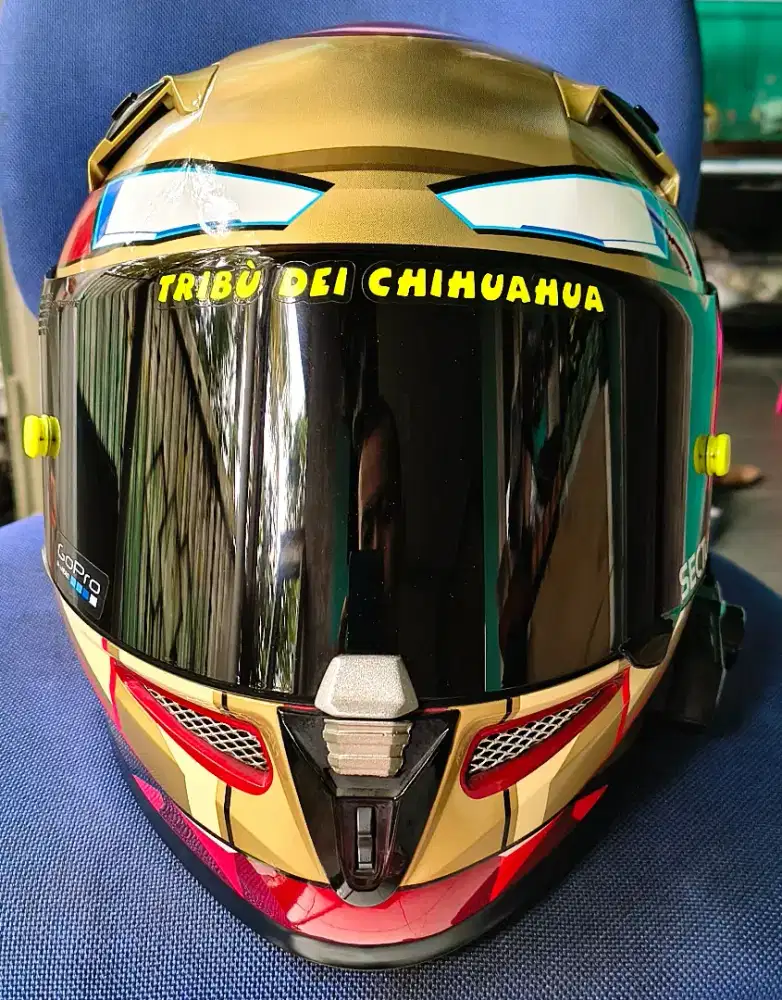 KYT FULLFACE K2R IRONMAN MARVEL EDITION DOUBLE VISOR MULUS SIZE M