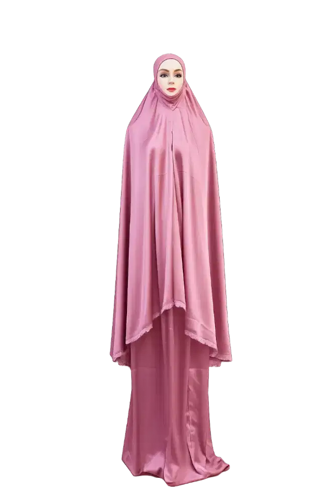 Sambut ramadhan dan Ied dengan mukena Syari Mafaazaan penutup dagu