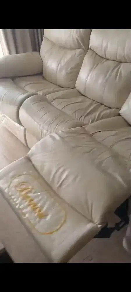 Jual murah Sofa reclining electric kulit import asli Italy Bernini