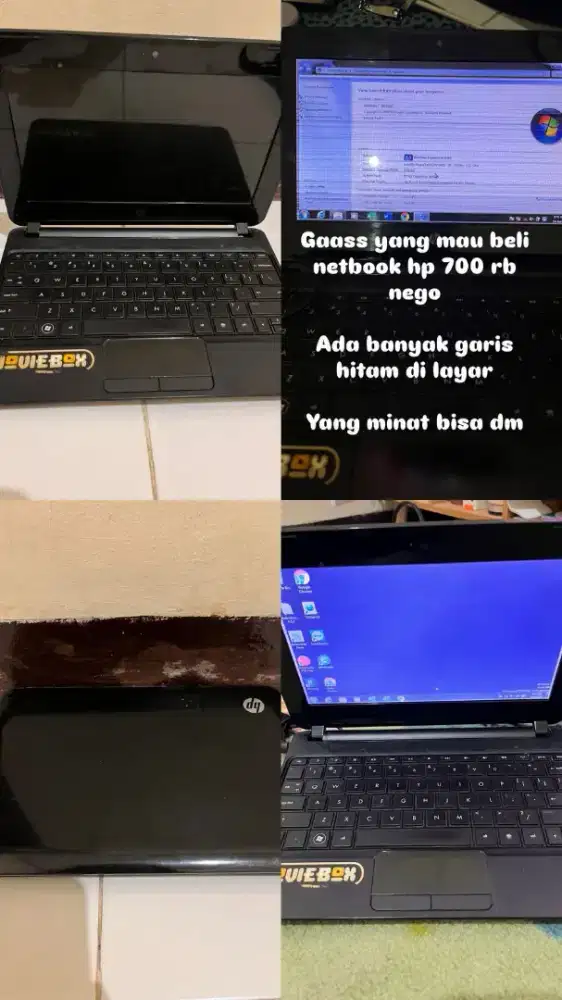 Di jual notebook 700 rb nego