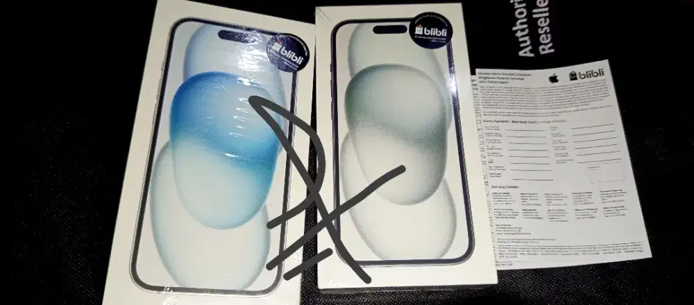 JUAL IPHONE 15 128GB BLACK-BLUE NEW SEGEL
