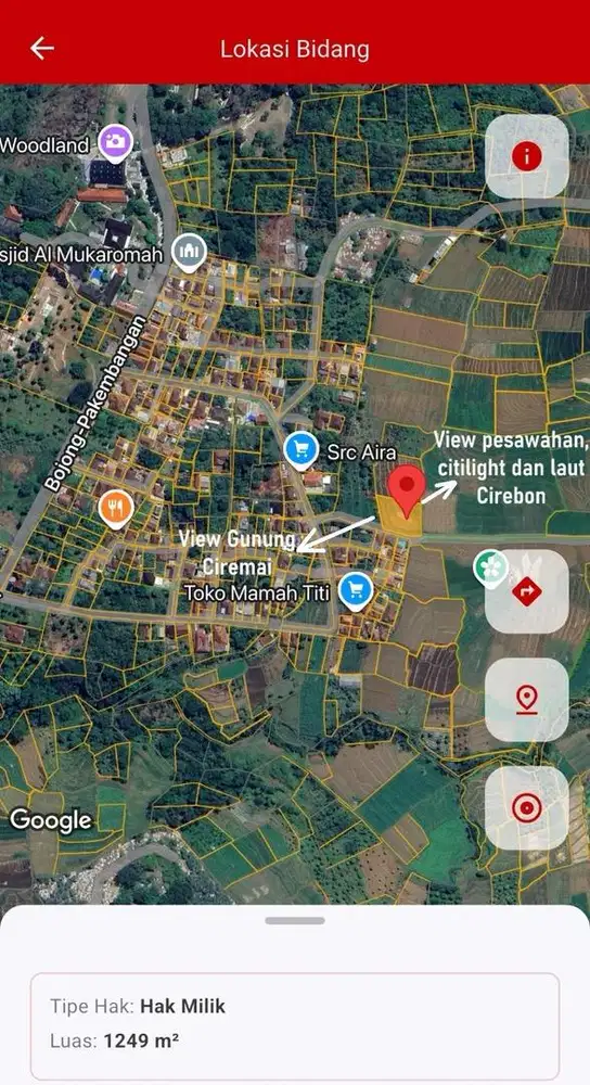 DIJUAL SEBIDANG TANAH DI SETIANEGARA, CILIMUS