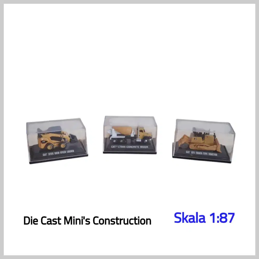 Mainan Die Cast Mini's Construction [ 3 pcs ]