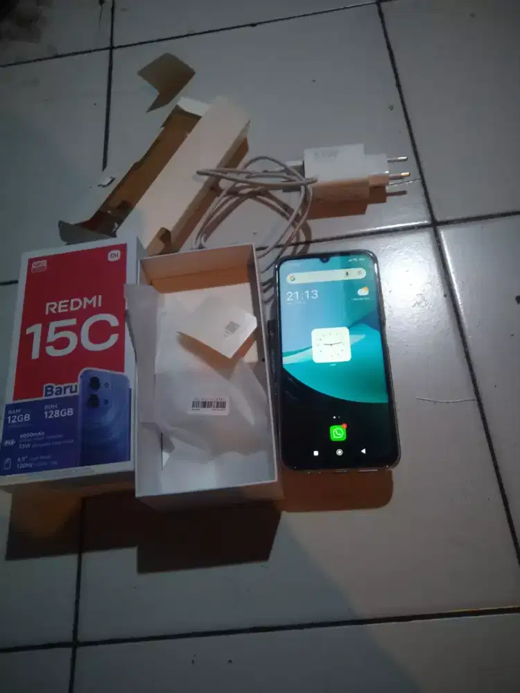 Redmi 15c ram 6/128 no minus masih mullus siap pakai,