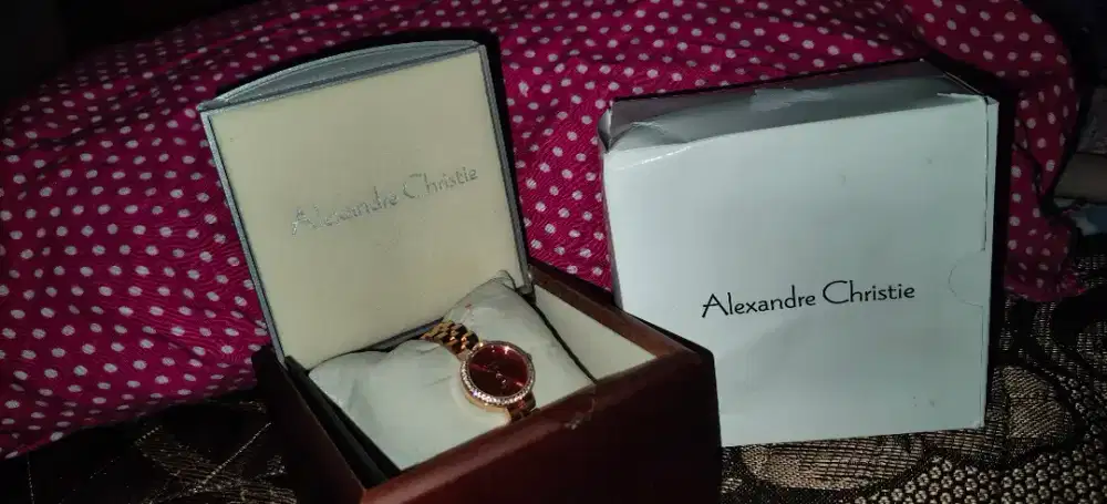 Jam Tangan Alexandre Christie Wanita Rose Gold Original