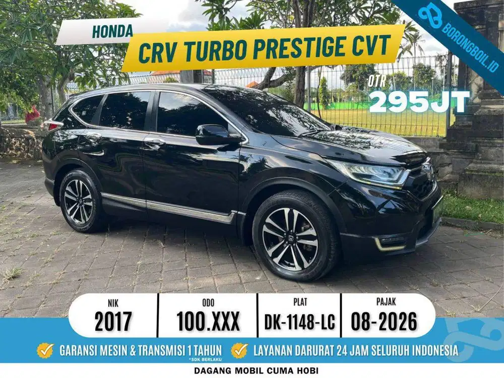 Honda CRV turbo prestiges CVT 2017 hitam