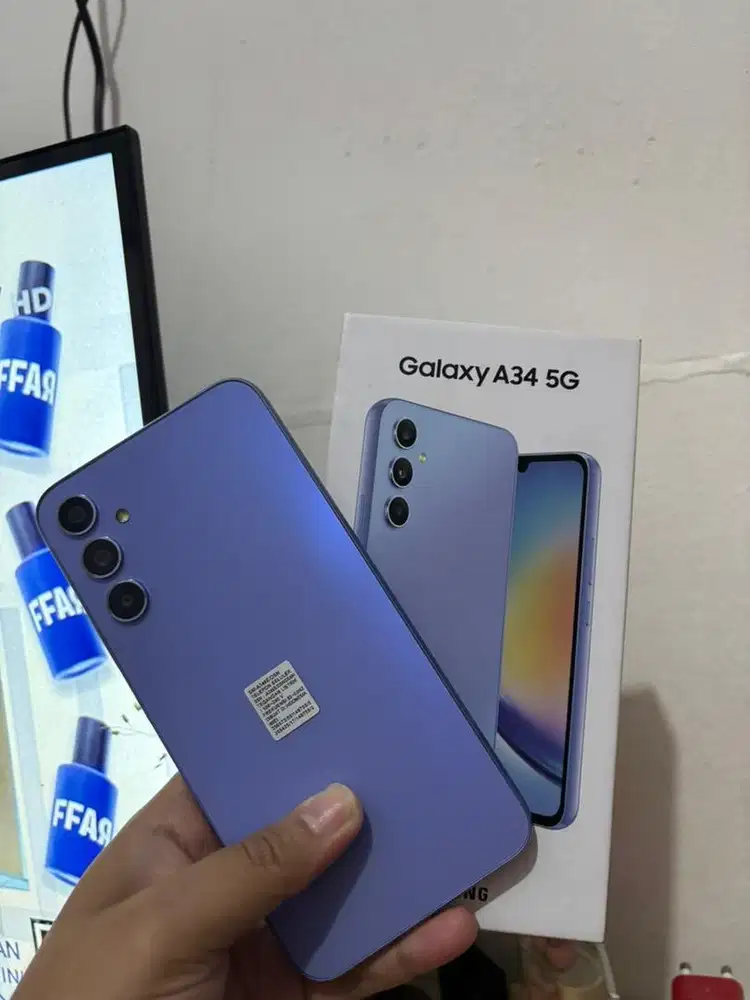 Dijual samsung A34 5G 8/256 Fullset
