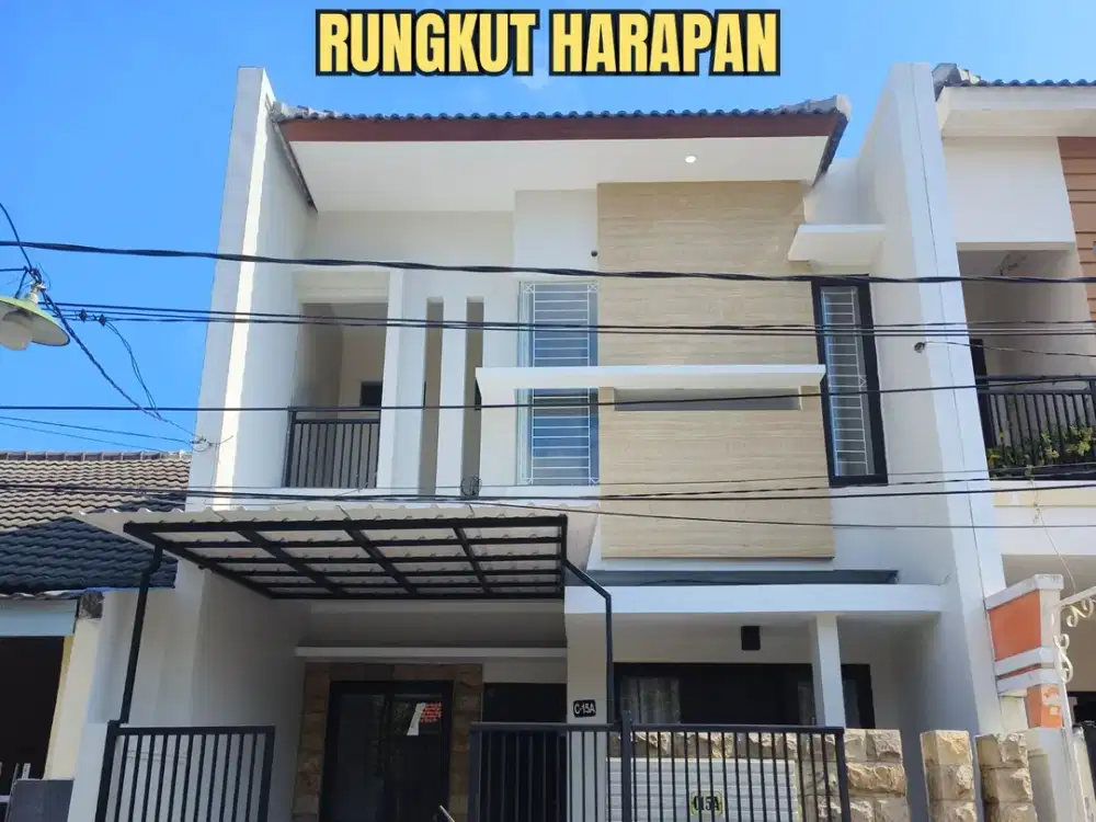 ‼️MINIMAL SEWA 2 TAHUN‼️RUMAH RUNGKUT HARAPAN HABIS RENOVASI SIAP PAKAI. SELANGKAH MERR