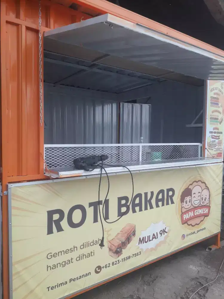 Booth kontainer & gerobak rombong 200 x 250
