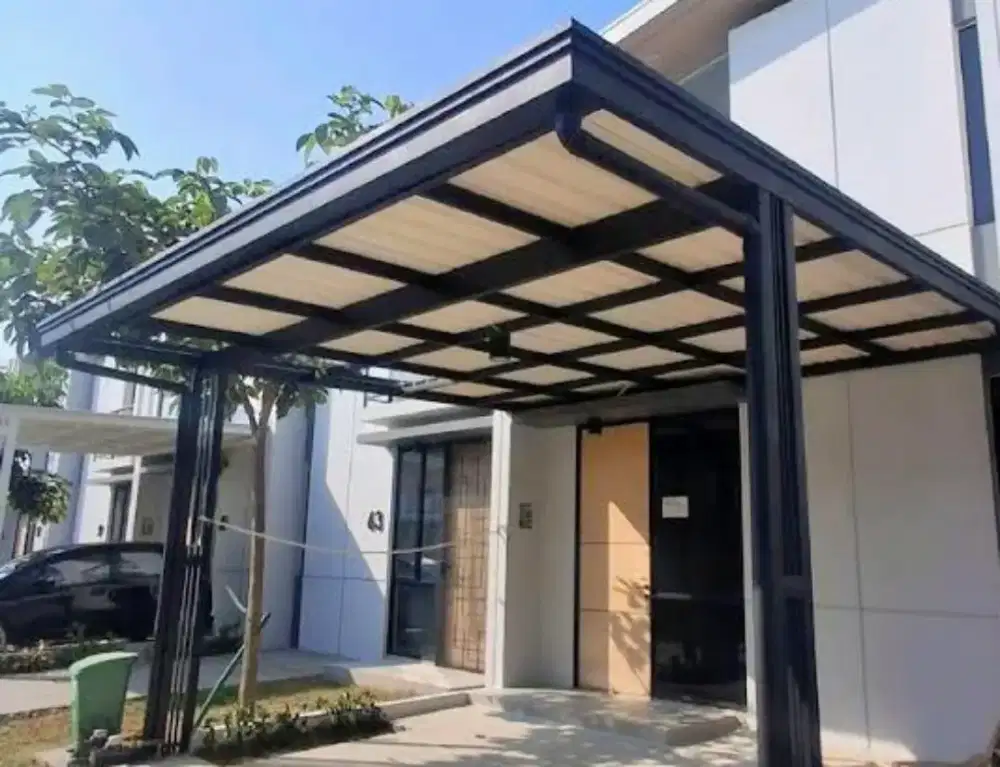 001 kanopi atap upvc alderon singgle layer