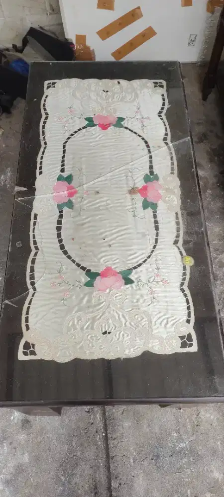 Meja Tamu Kaca preloved