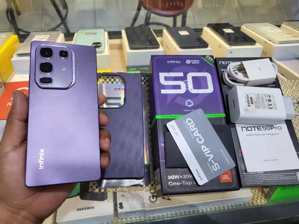 INFINIX NOTE 50 PRO 16/256GB
MULUS LENGKAP FULSET ORIGINAL