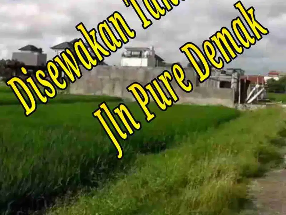 Disewakan Tanah 22a di Jln Pure Demak Denpasar Bali