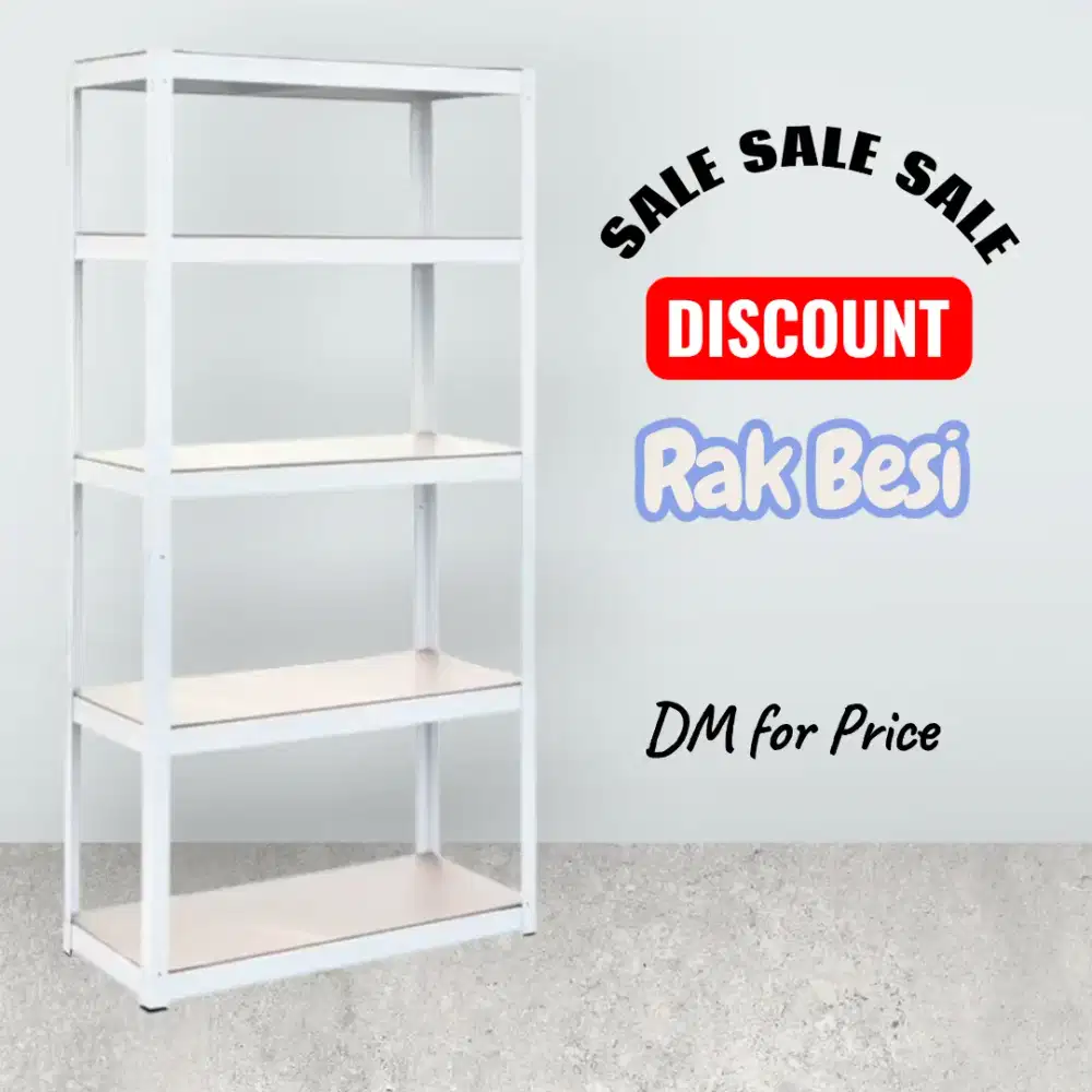 Rak Besi Susun 5 tingkat (seperti baru)