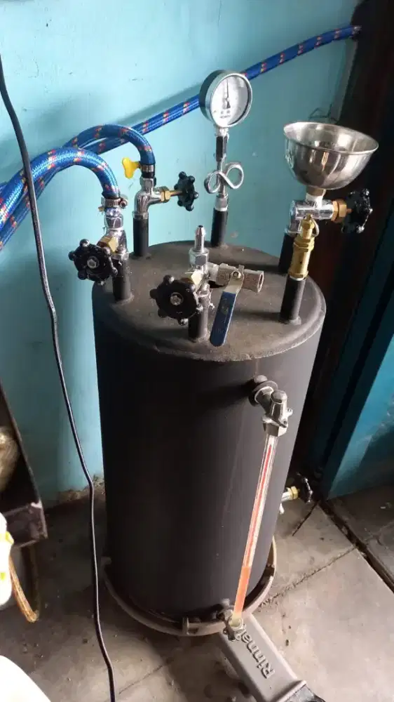 Tabung boiler 35 liter setrika uap dengan kompor