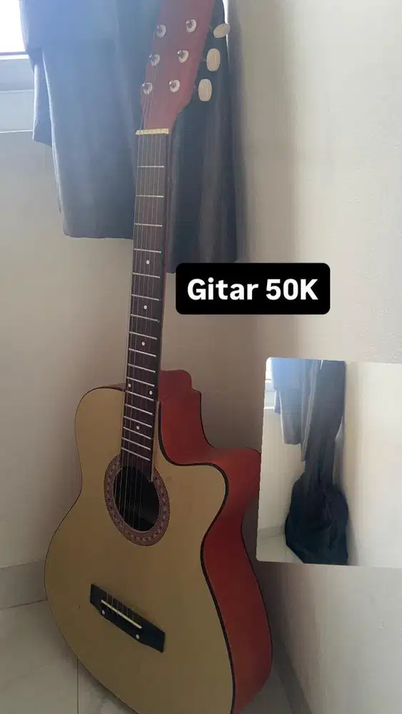 Gitar akustik bonus tas