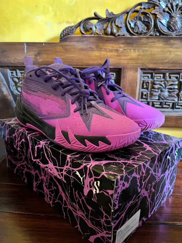 Preloved Puma Scoot Zeros Purple Lighting [Sepatu Basket)