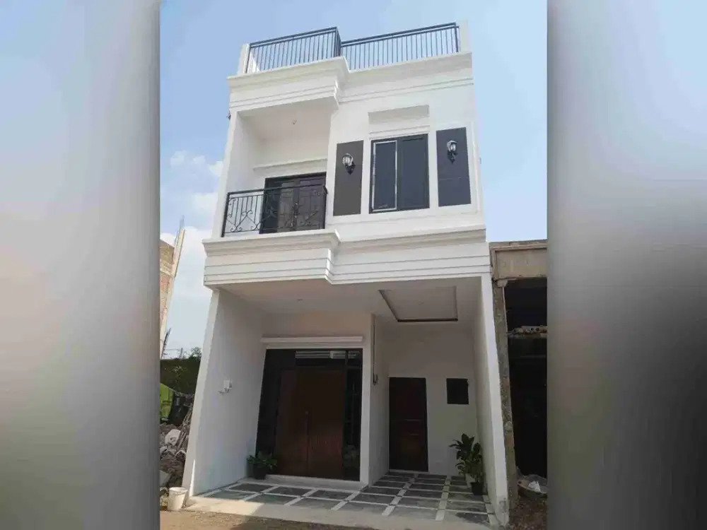 Di Jual Rumah Murah Modern + Rooftop. Nyaman dan Sangat Strategis di Jagakarsa.