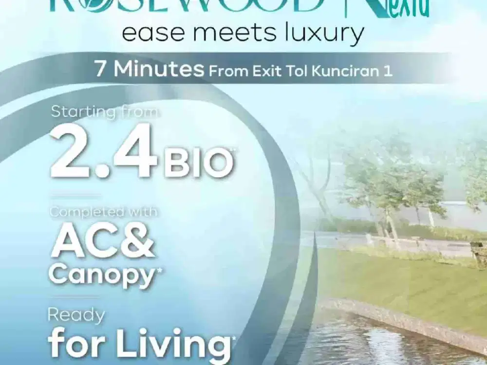 Rosewood Nextu Dammara Graha Raya, Rumah Modern Dekat Alam Sutera