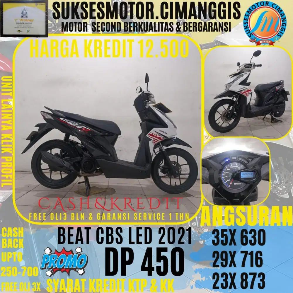 DP 450 BEAT CBS LED CASHBACK UPTO 700 RIBUAN TERMURAH FREE OLI3BLN