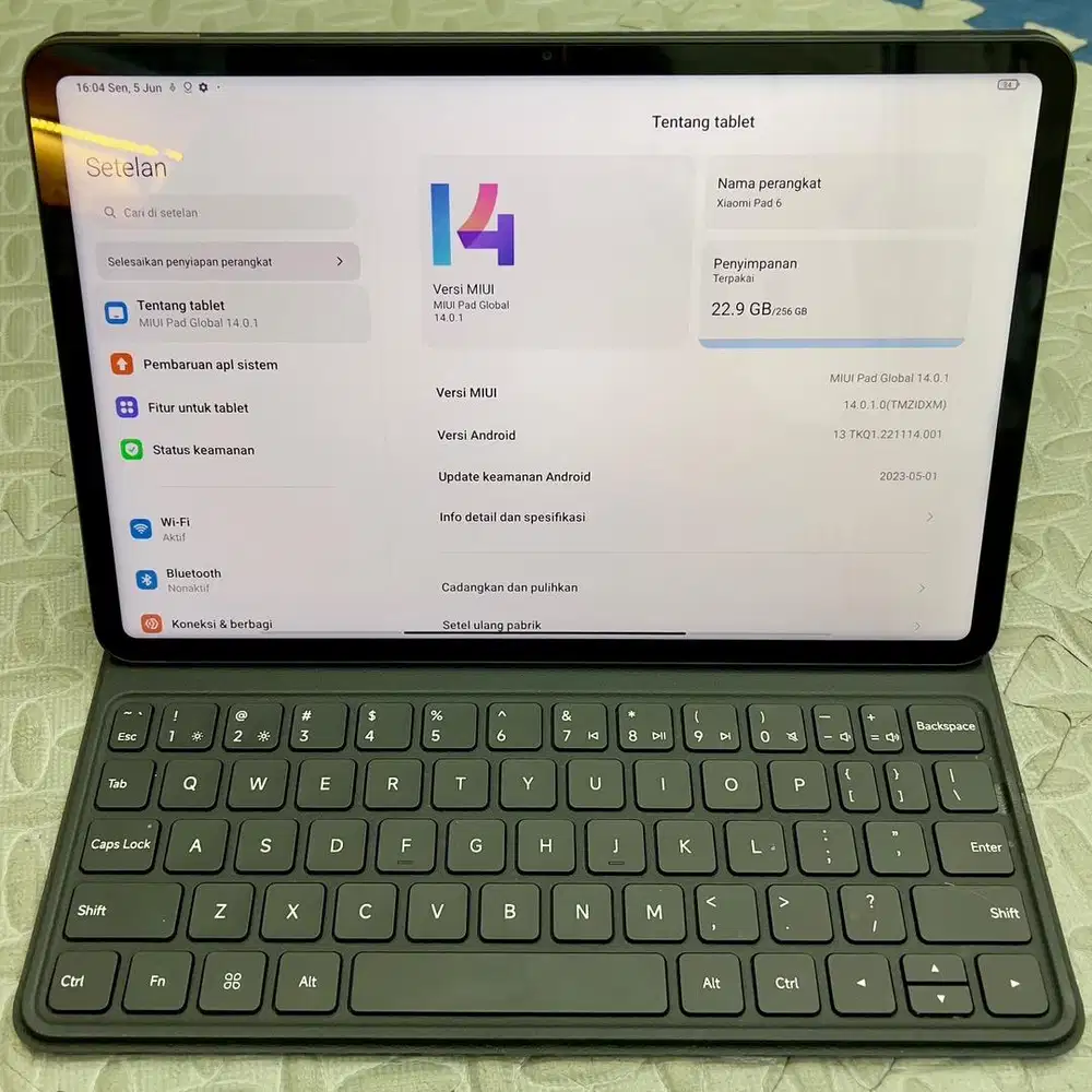 Xiaomi pad 6 ram 8 / 256 resmi bonus keyboard full ori
