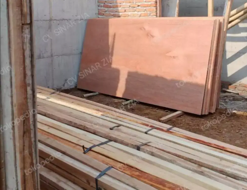 triplek 9mm b4nci (8mm) bahan meranti campur 122cmX244cm