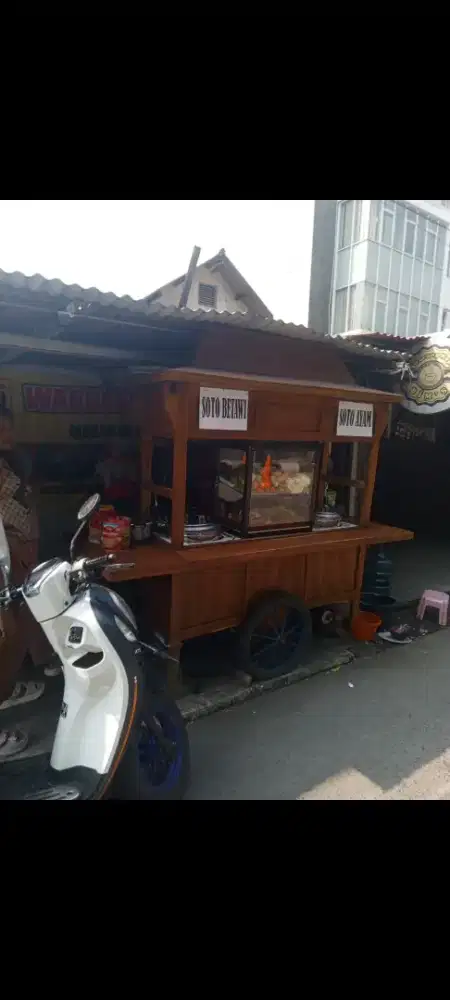 GEROBAK & MEJA KURSI PANJANG