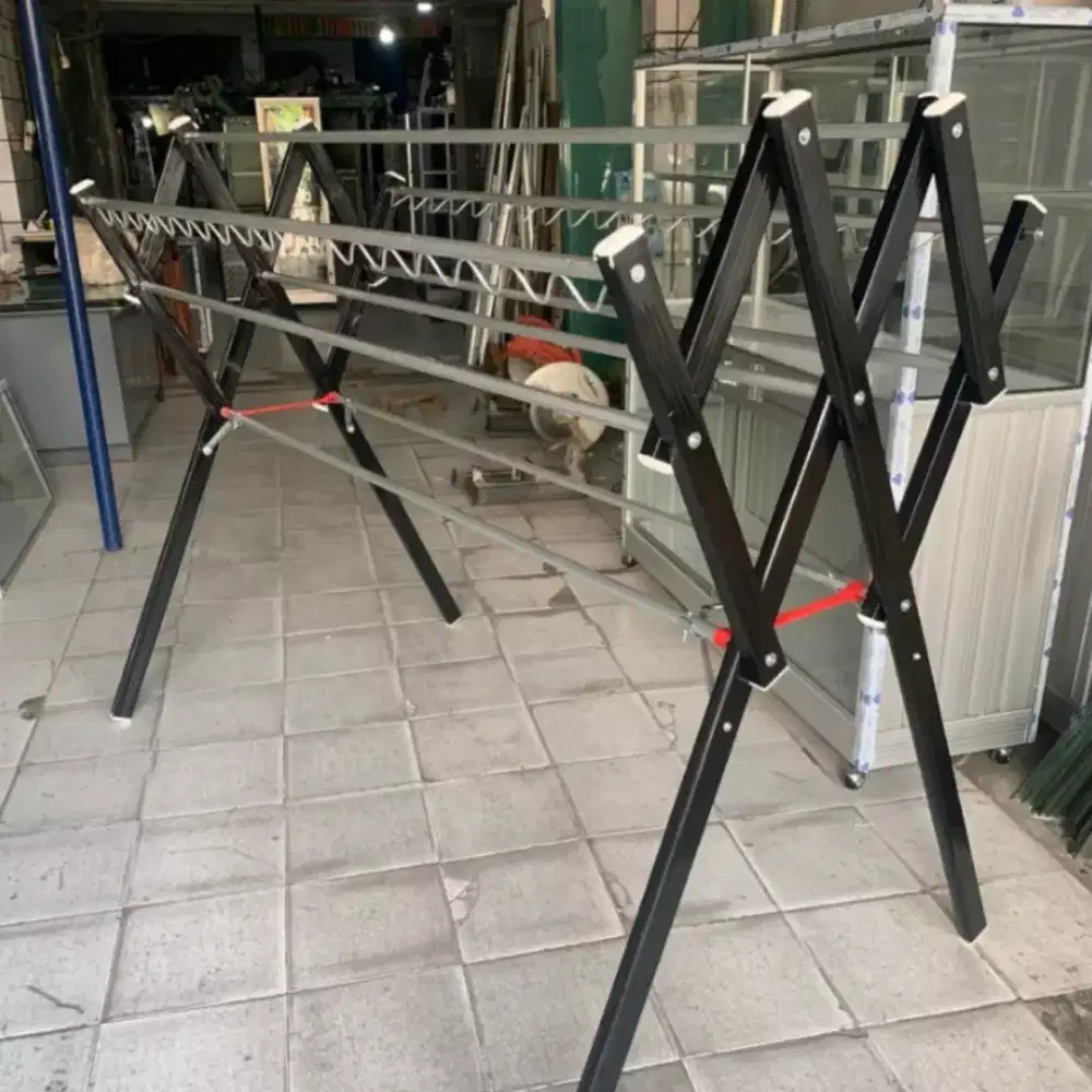 Jemuran baju pakaian besar kuat kokoh bahan galvalum