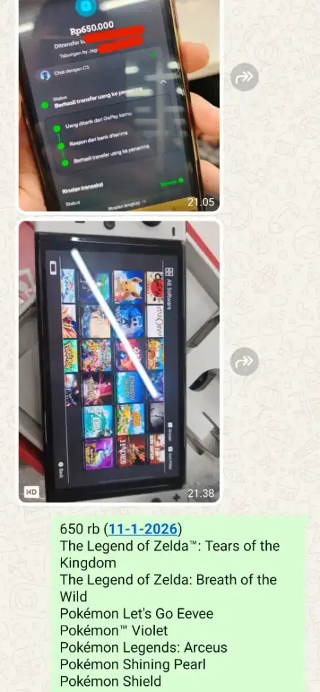 Promo Games OFW Nintendo Switch OLED V2 V1 LITE NS2