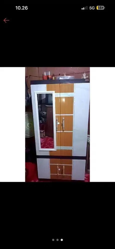 Lemari Plastik Naiba Fit EBONY Gantung 4 Susun