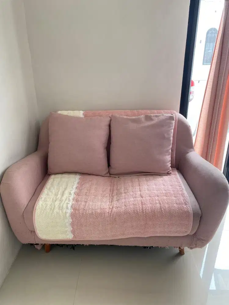 SOFA 2 SEATER PINK