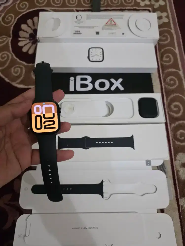 Apple watch series 7 45mm resmi iBox,fulset original