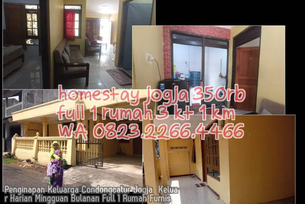 Penginapan Keluarga Condongcatur Jogja  Keluar Harian Mingguan Bulanan