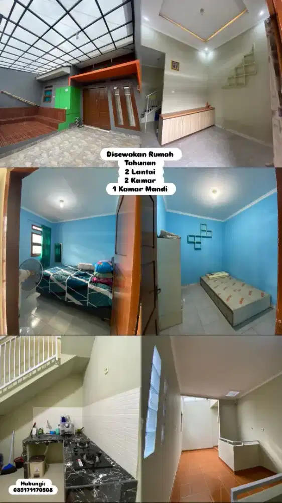 DISEWAKAN RUMAH TAHUNAN 2 LANTAI - CIBITUNG