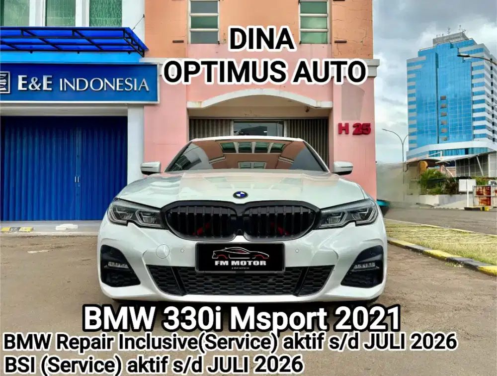 BMW 330i MSport 2021 Automatic 2.0, Km Low, Pajak Panjang