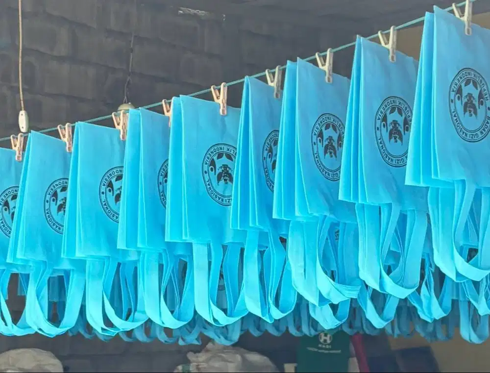 Tas MBG Kemasan Makanan Snack Spunbond Kecil Makan Bergizi Gratis