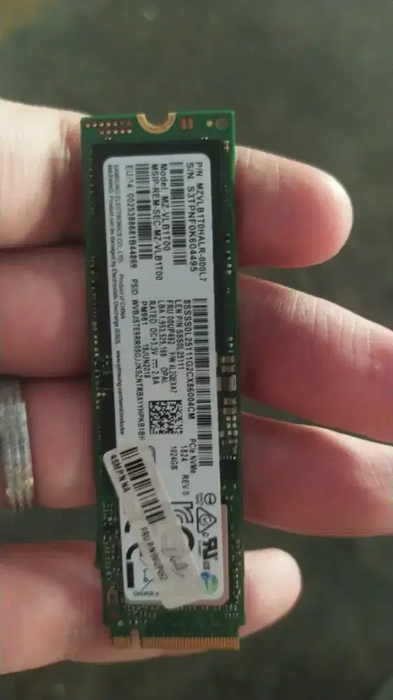 Ssd 1tb Nvme Seken cabutan health 99%