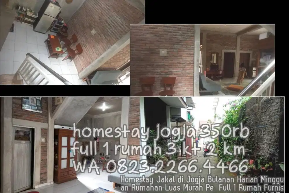 Homestay Jakal di Jogja Bulanan Harian Mingguan Rumahan Luas Murah Pe