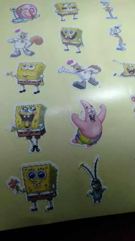 Stiker caracter custome cutting print