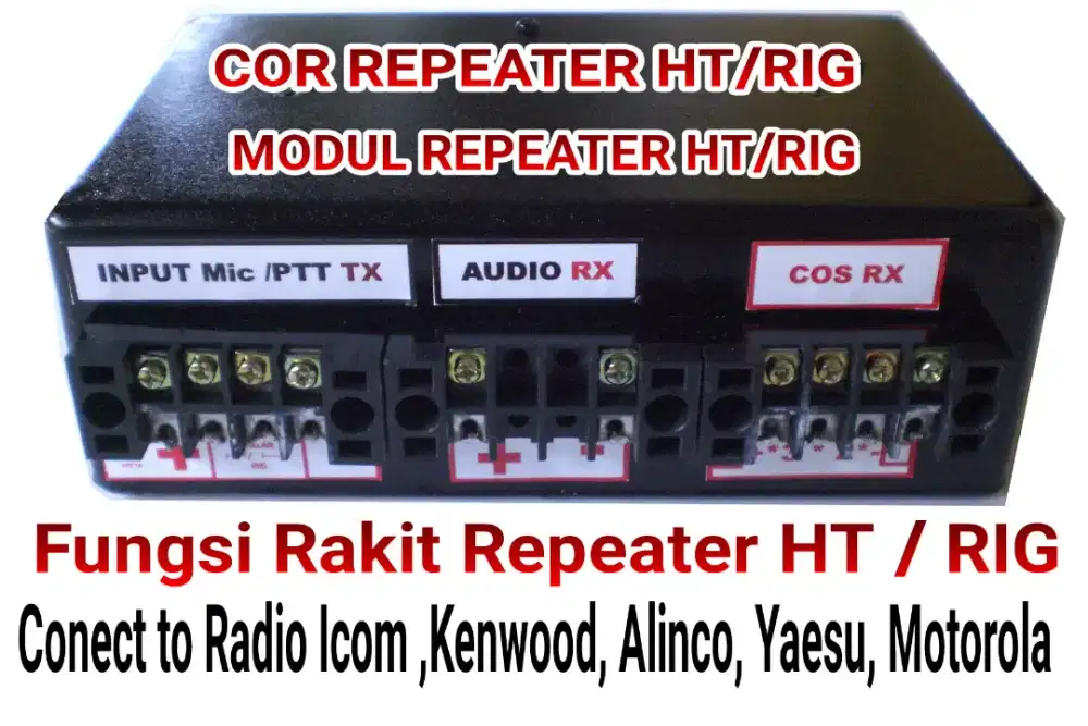 COR REPEATER HT RIG FUNGSI RAKIT REPEATER RPU VHF UHF