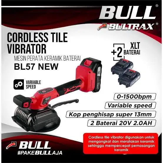 Vibrator Alat perata keramik cordless Bulltrax