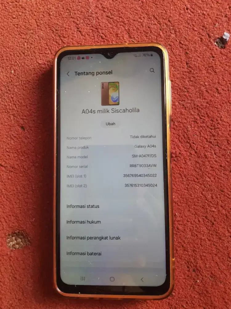 Samsung a04s jual aja