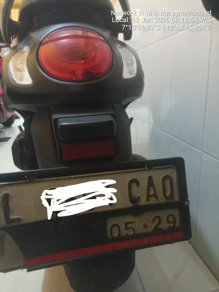 Scoopy warna hitam doff